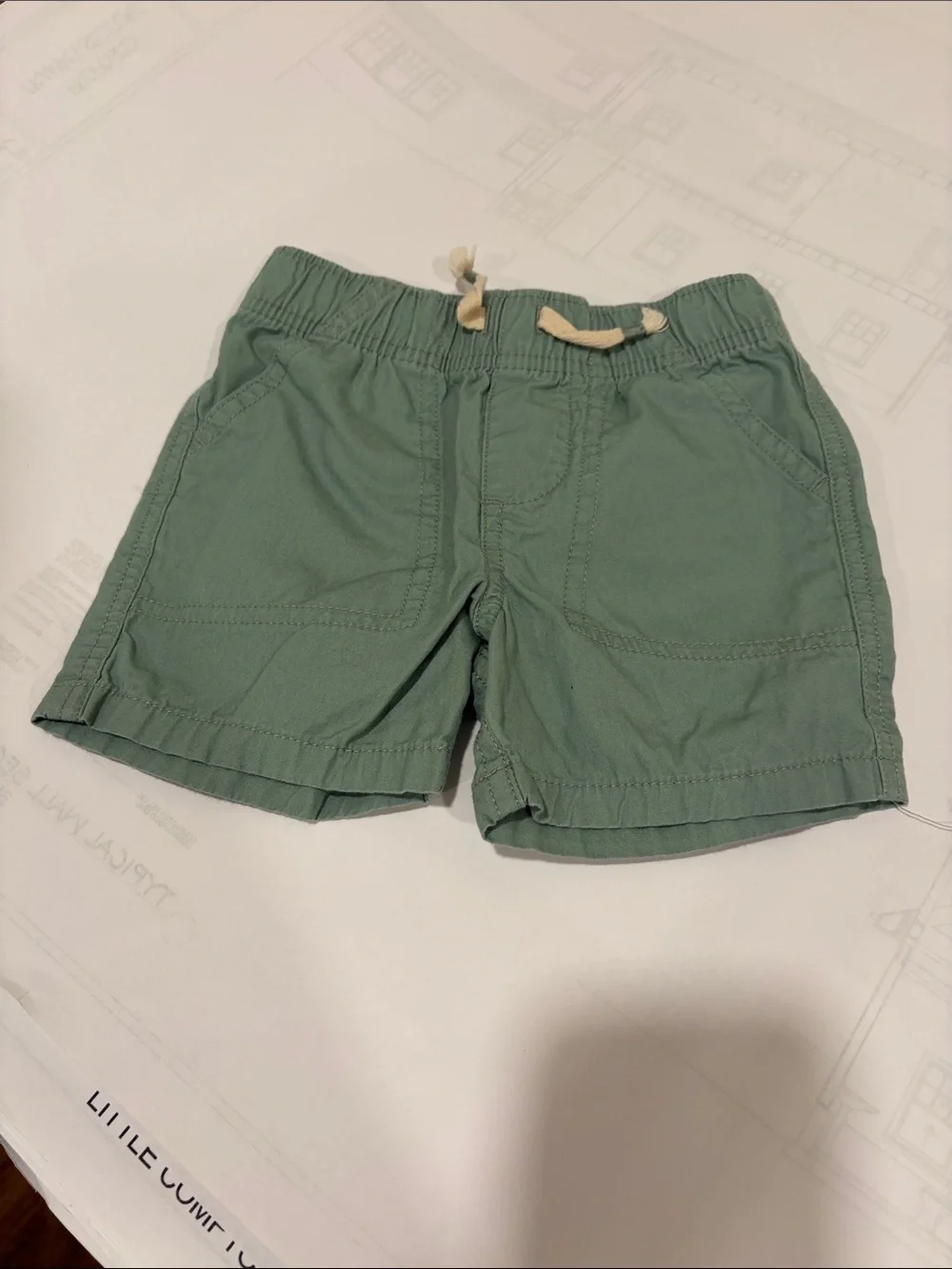 Garanimals Olive Drawstring Cargo Shorts